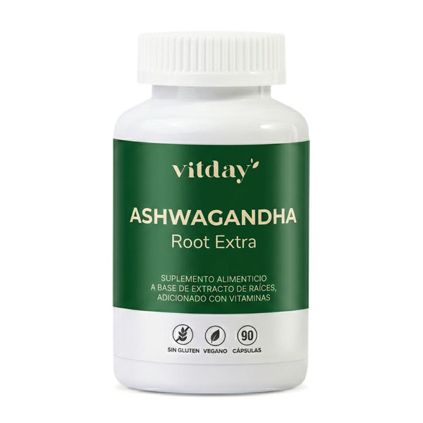 Ashwagandha Orgánica 400 mg | Con Vitamina C y Pimienta Negra | 90 cápsulas