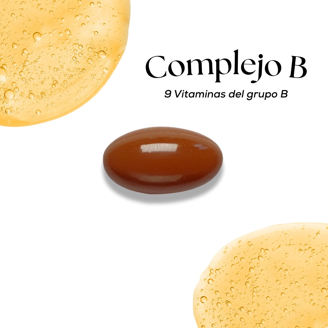 Complejo B | Fórmula Completa con 9 Vitaminas del Grupo B | 30 cápsulas