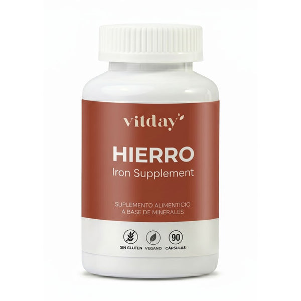 Hierro 200 mg | Con Ascorbato de Calcio | 90 cápsulas
