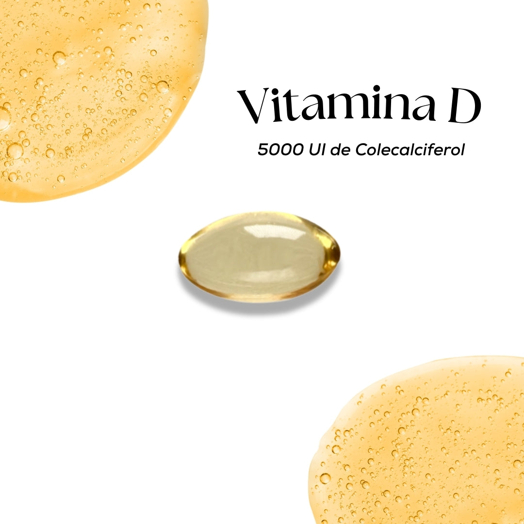 Vitamina D3 | 5000 UI de Colecalciferol | 30 cápsulas