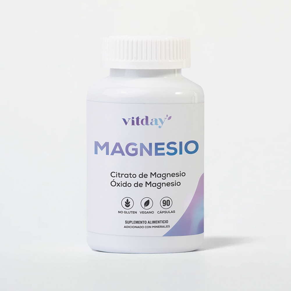 Magnesio | Citrato + Óxido | 1,000 mg | 90 cápsulas