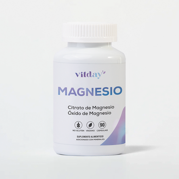 Magnesio | Citrato + Óxido | 1,000 mg | 90 cápsulas