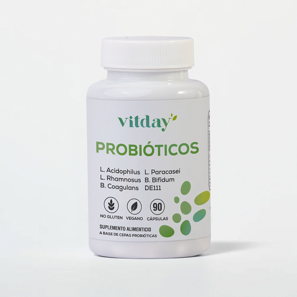 Probióticos | 20 Billion UFC | Mezcla de 6 Cepas + Prebióticos | 90 cápsulas